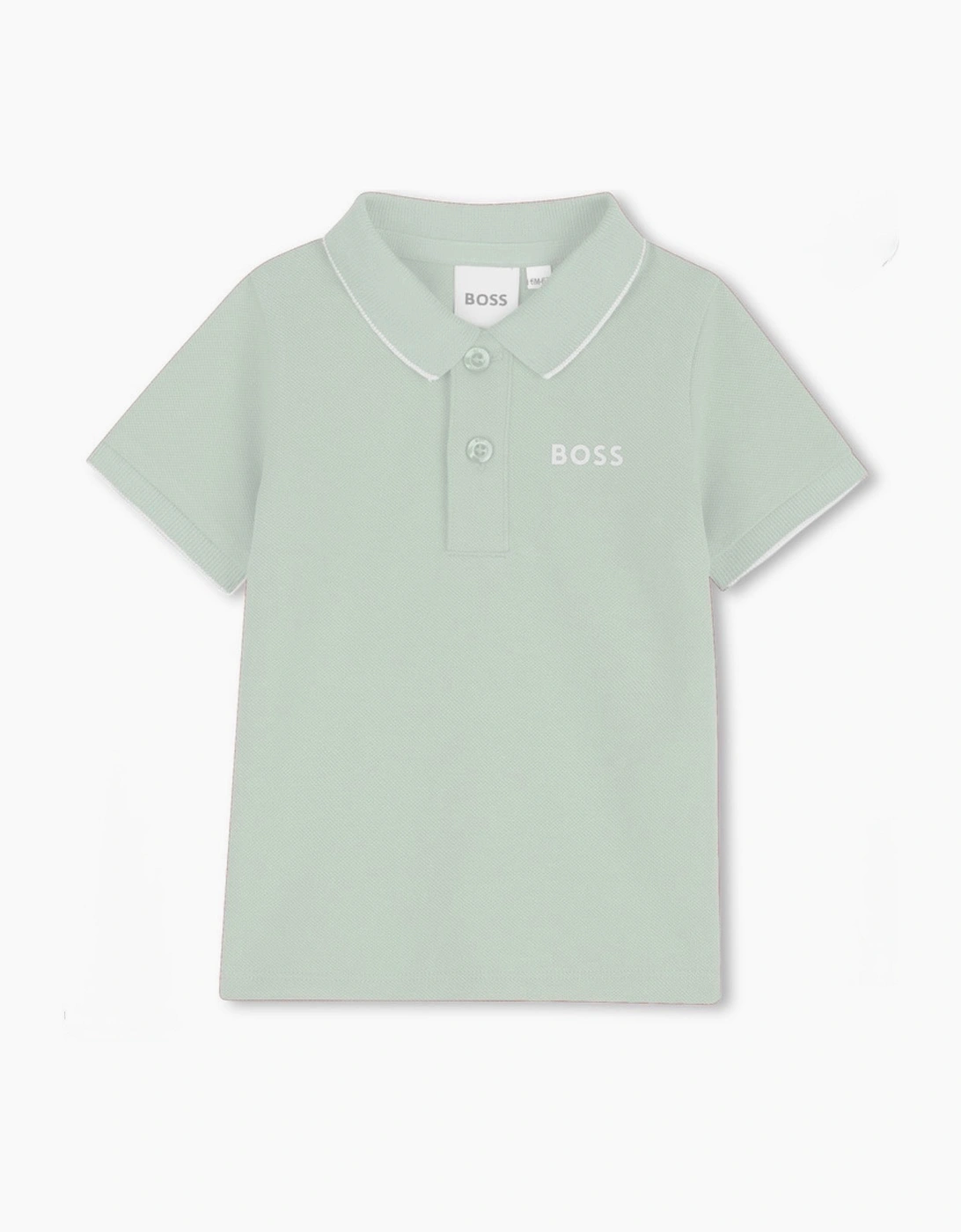 BOSS BABY/TODDLER SPROUT GREEN POLO SHIRT J52713, 3 of 2