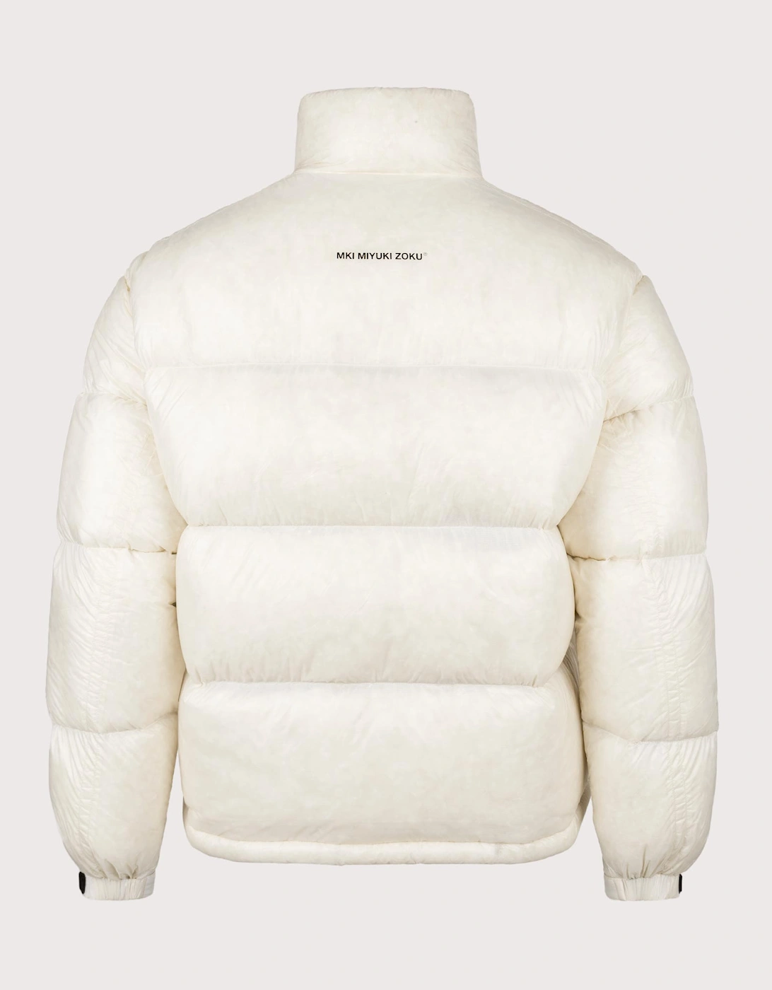 Translucent Funnel Neck Bubble Jacket