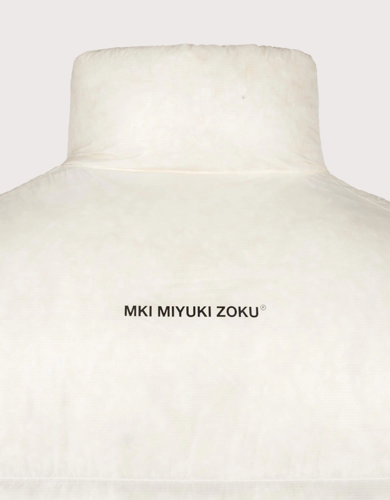 Translucent Funnel Neck Bubble Jacket