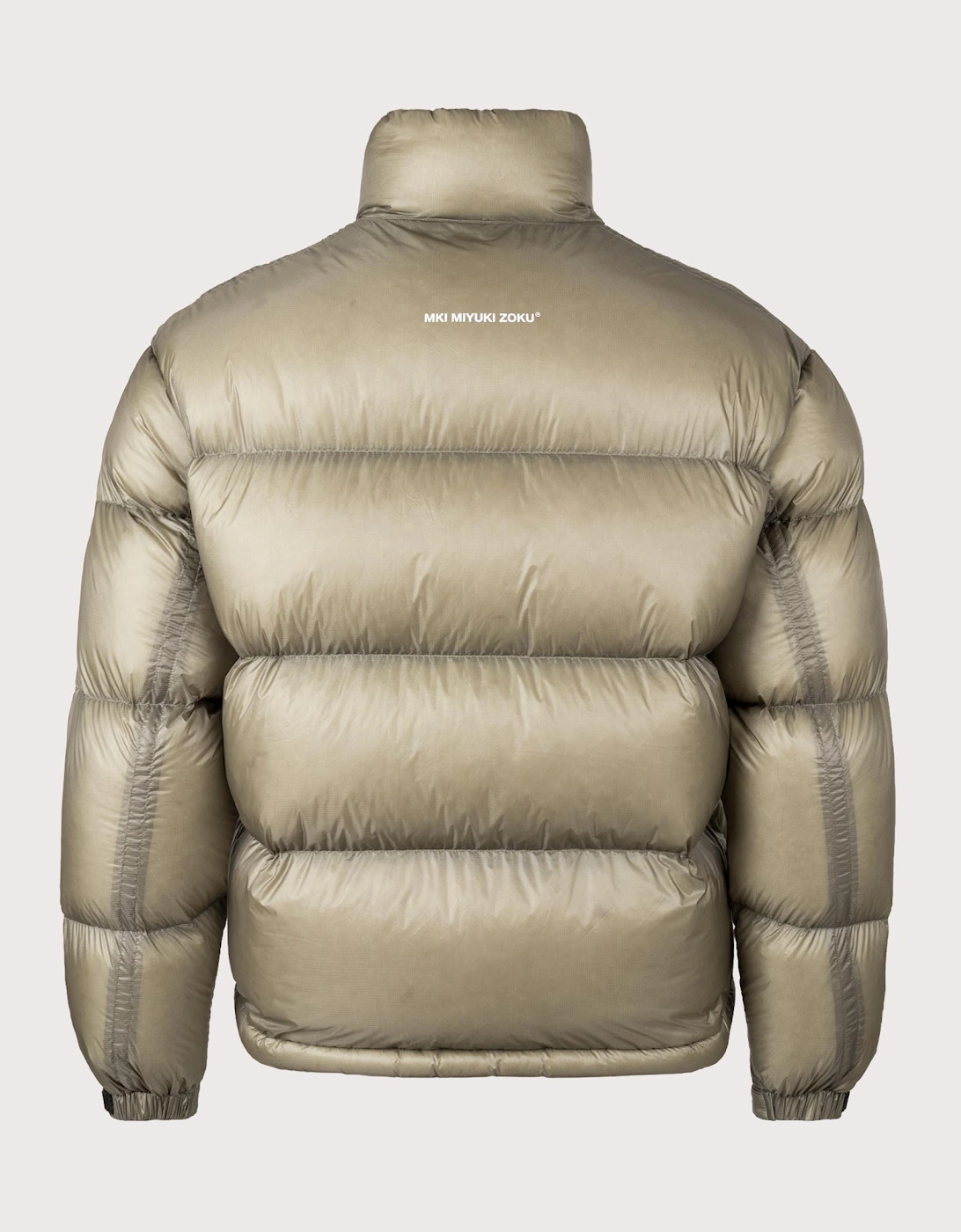 Translucent Funnel Neck Bubble Jacket