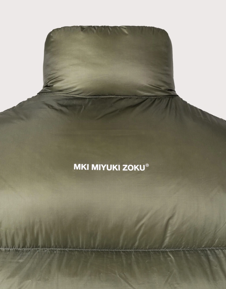 Translucent Funnel Neck Bubble Jacket