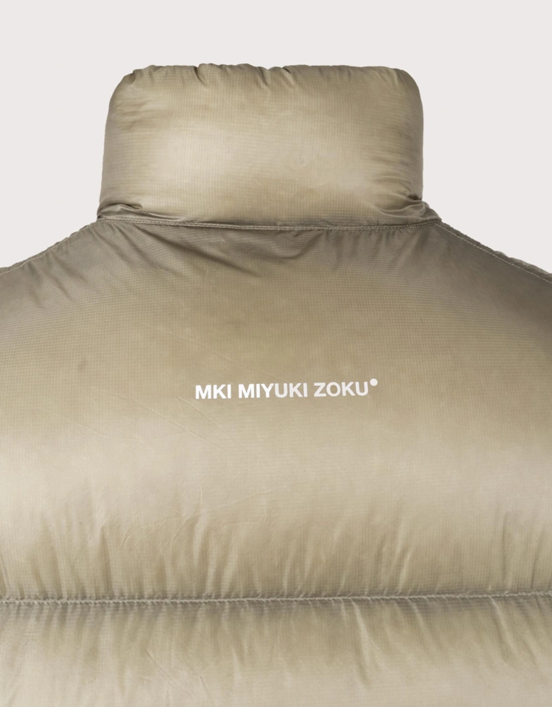 Translucent Funnel Neck Bubble Jacket