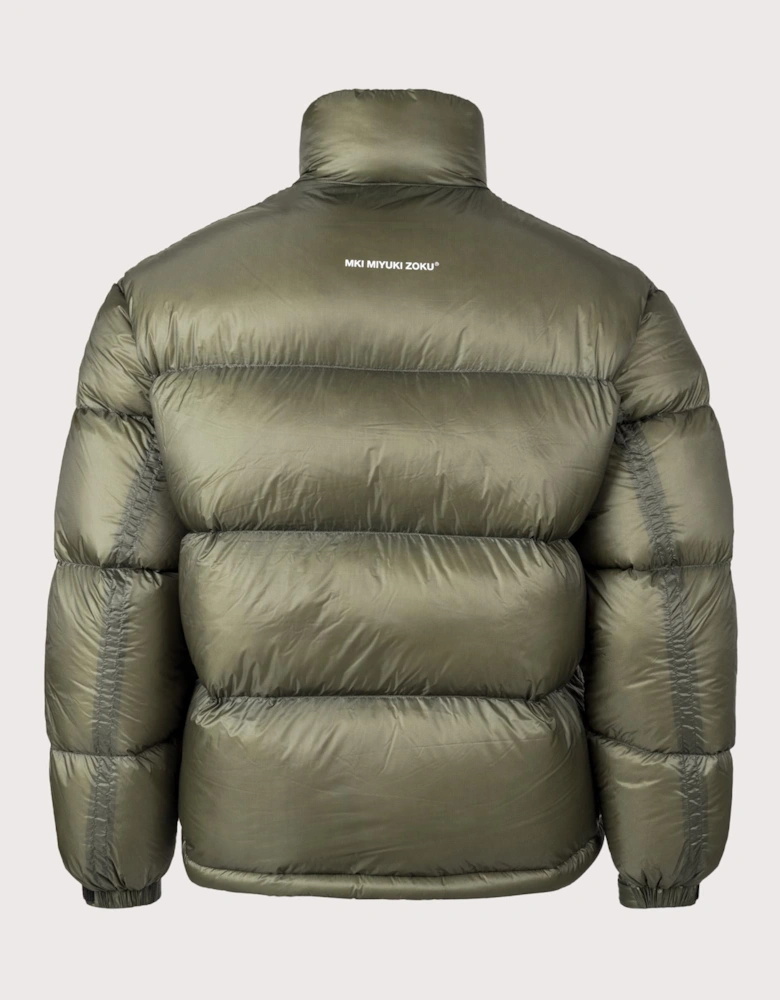 Translucent Funnel Neck Bubble Jacket