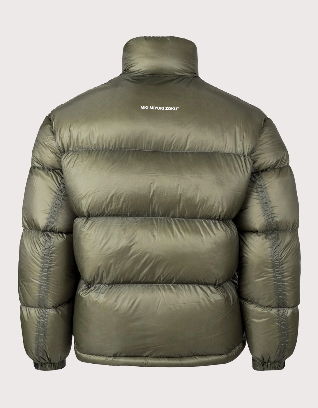 Translucent Funnel Neck Bubble Jacket