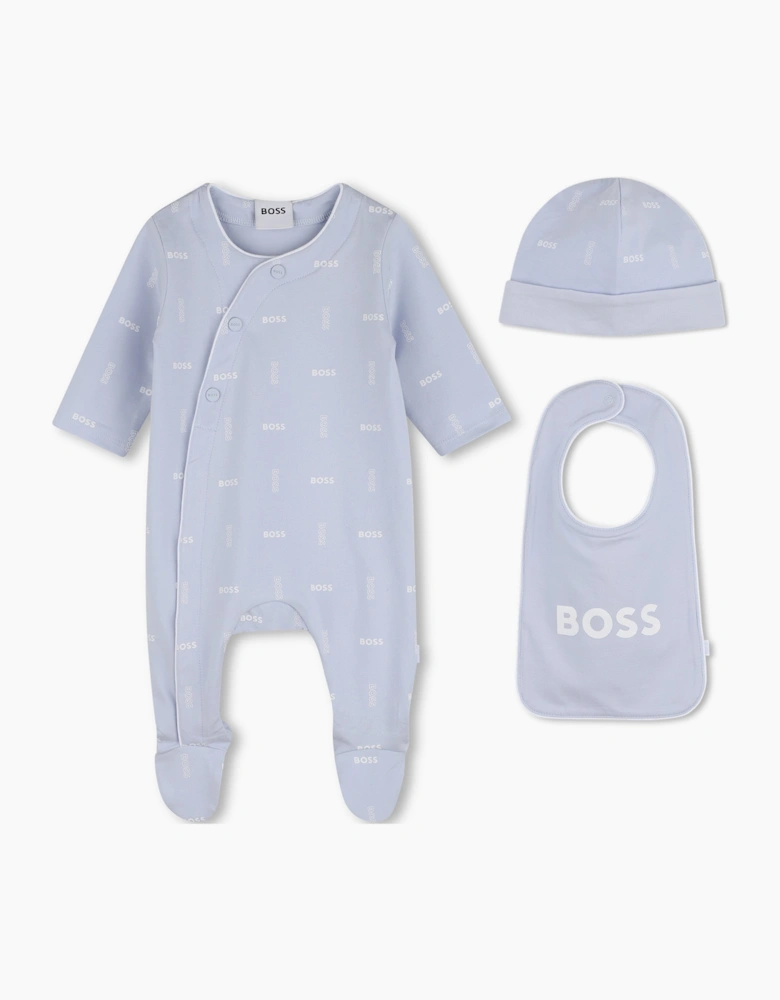 BOSS BABY PALE BLUE 3PCE GIFT SET J53045