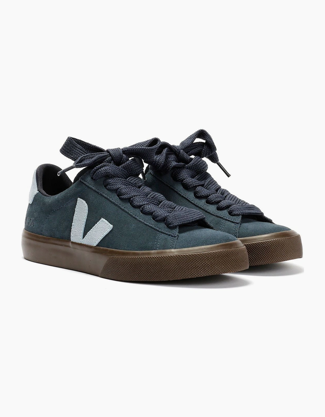 Veja Women's Blue Campo Suede Nautico Steel Eagle Trainers  7 Size 7