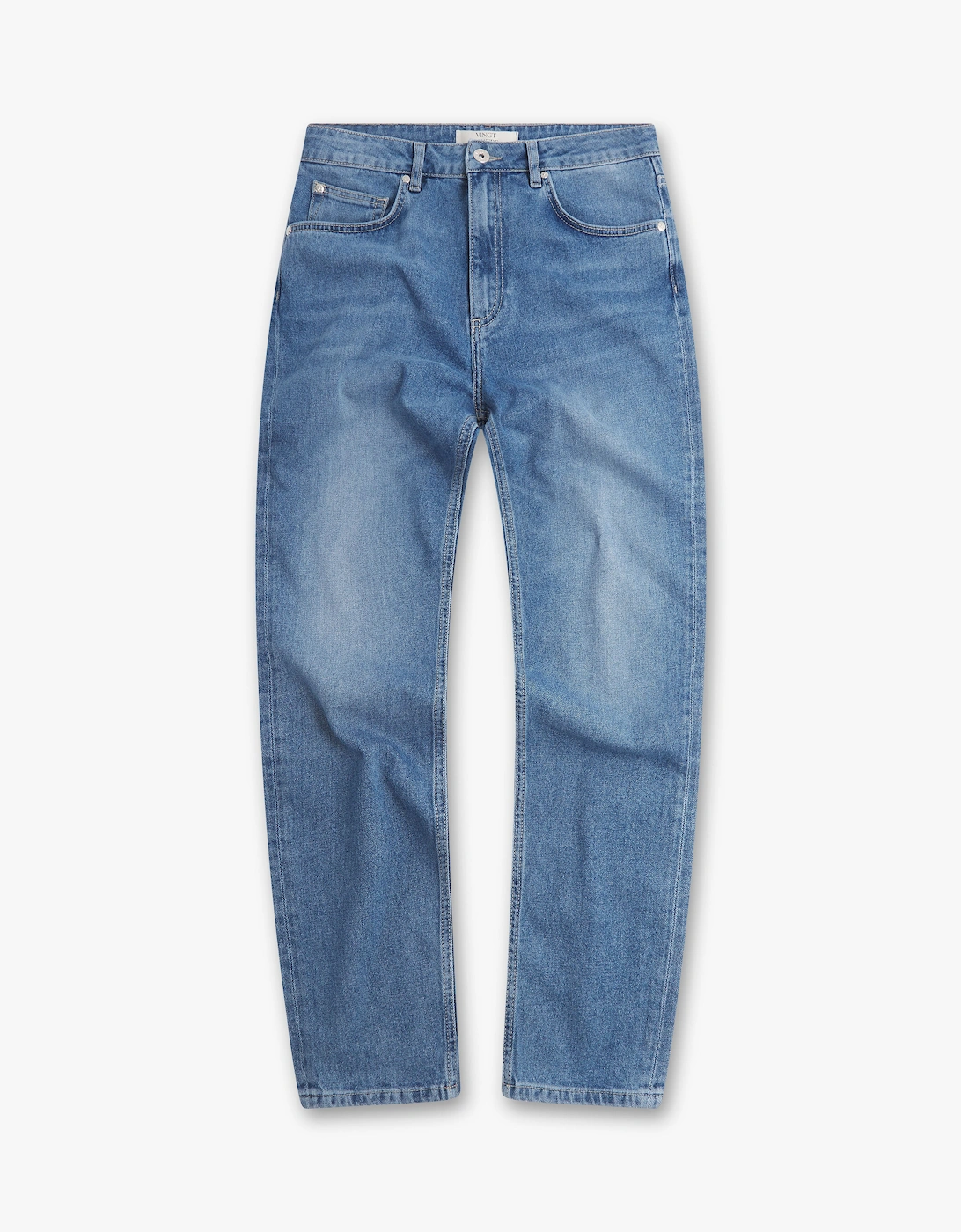 Vingt Quatre Denim Men's Blue Vingt Quatre Slim Fit Light Jeans - Size: 38/32