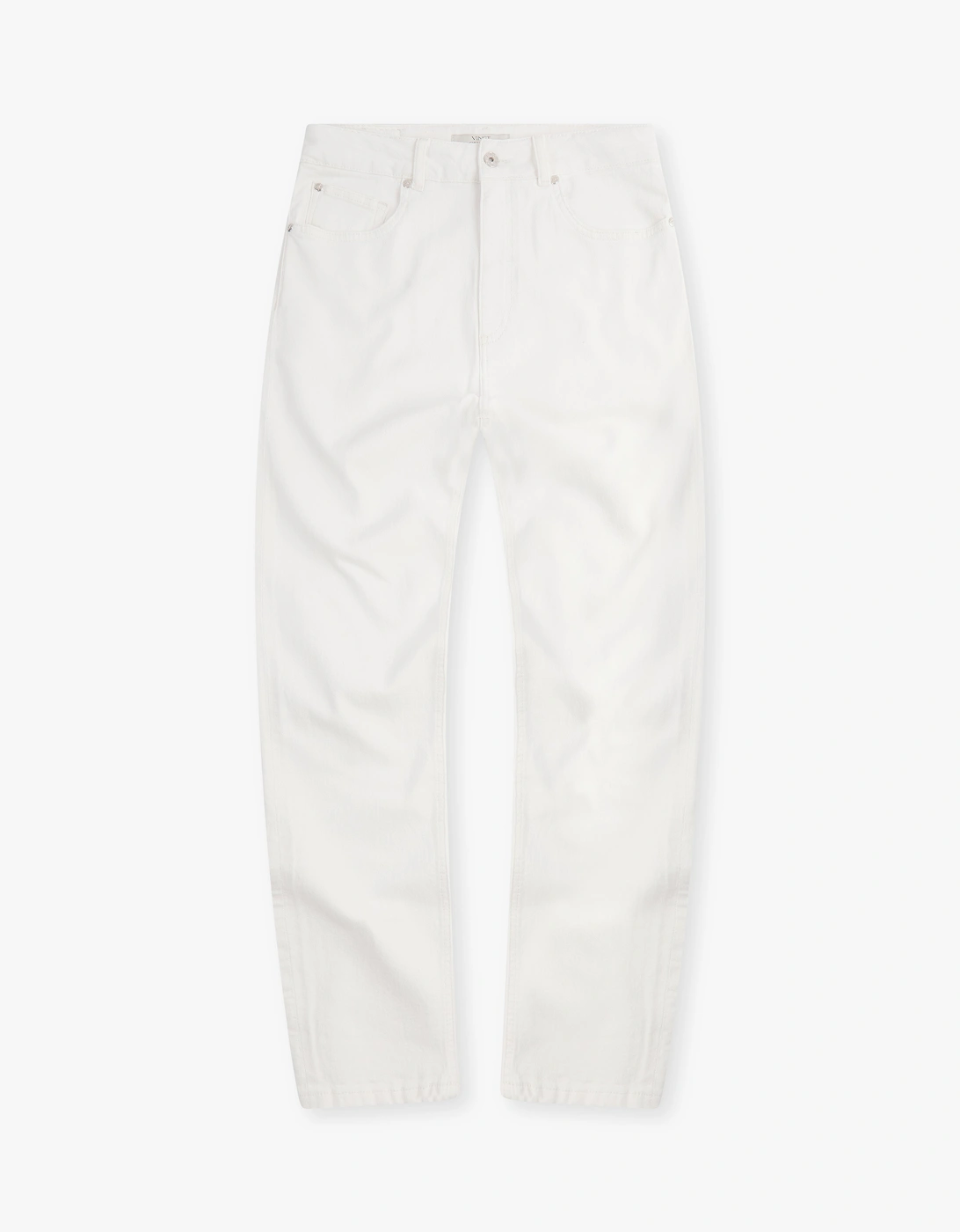 Vingt Quatre Denim Men's White Vingt Quatre Taper Fit Chalk Gart Dye Jeans - Size: 31/32