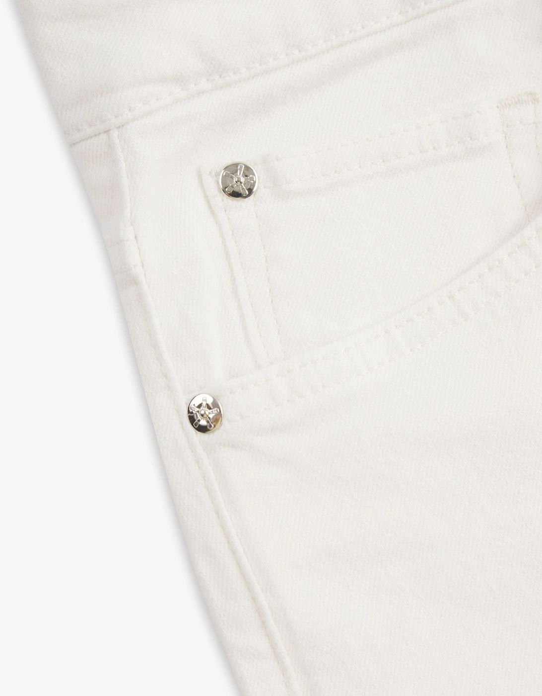 Vingt Quatre Taper Fit Chalk White Garment Dye Jeans