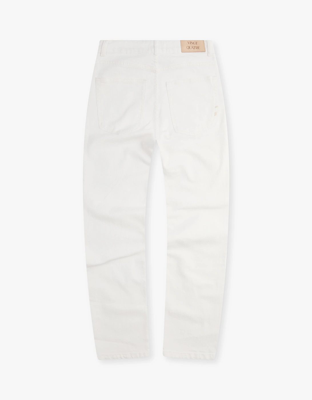 Vingt Quatre Taper Fit Chalk White Garment Dye Jeans