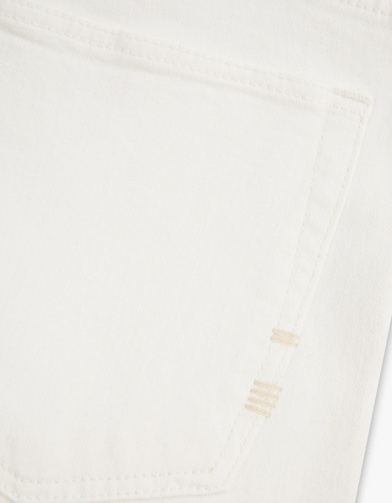 Vingt Quatre Taper Fit Chalk White Garment Dye Jeans