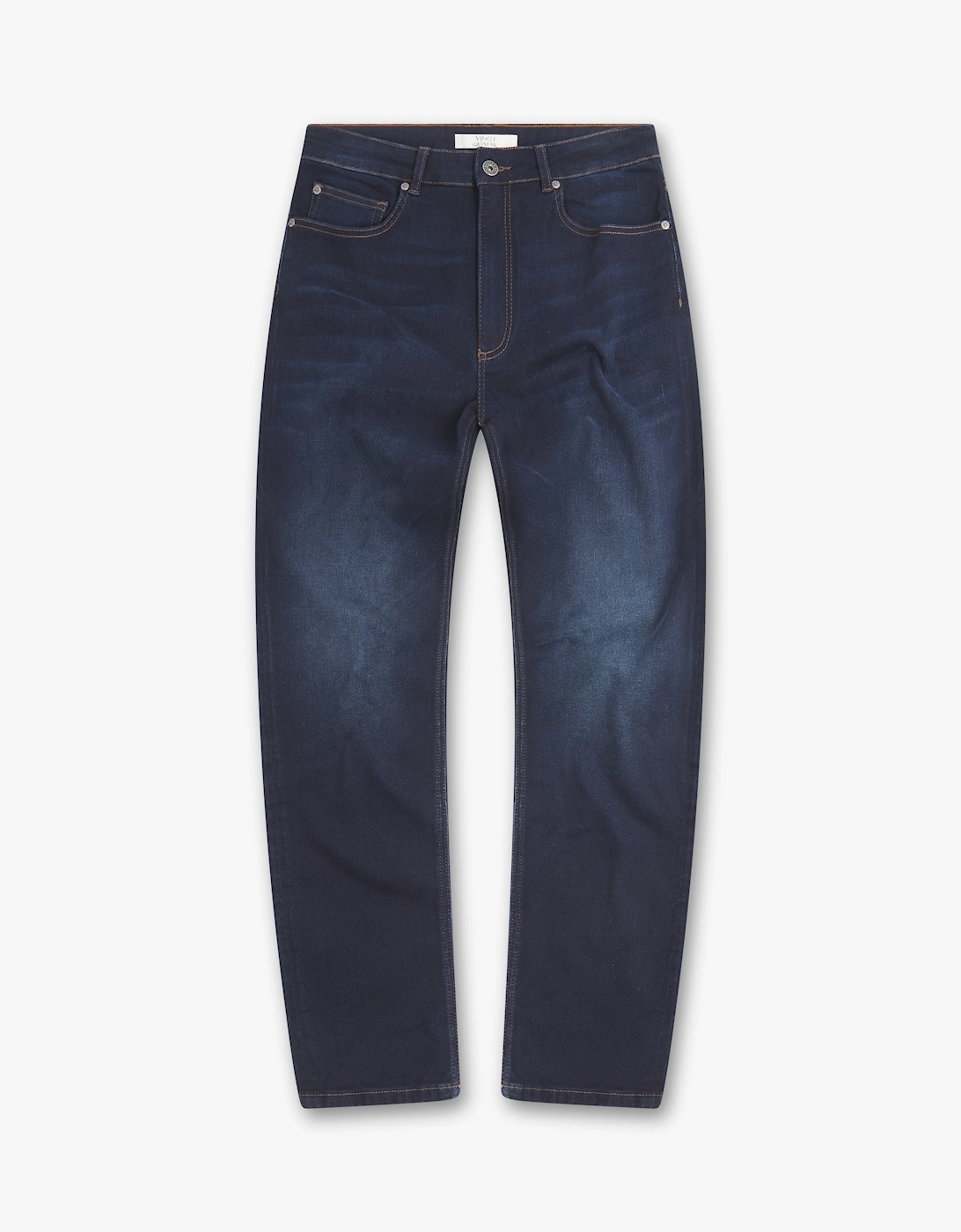 Vingt Quatre Denim Men's Blue Vingt Quatre Taper Fit Indigo Rinse Jeans - Size: 29/32