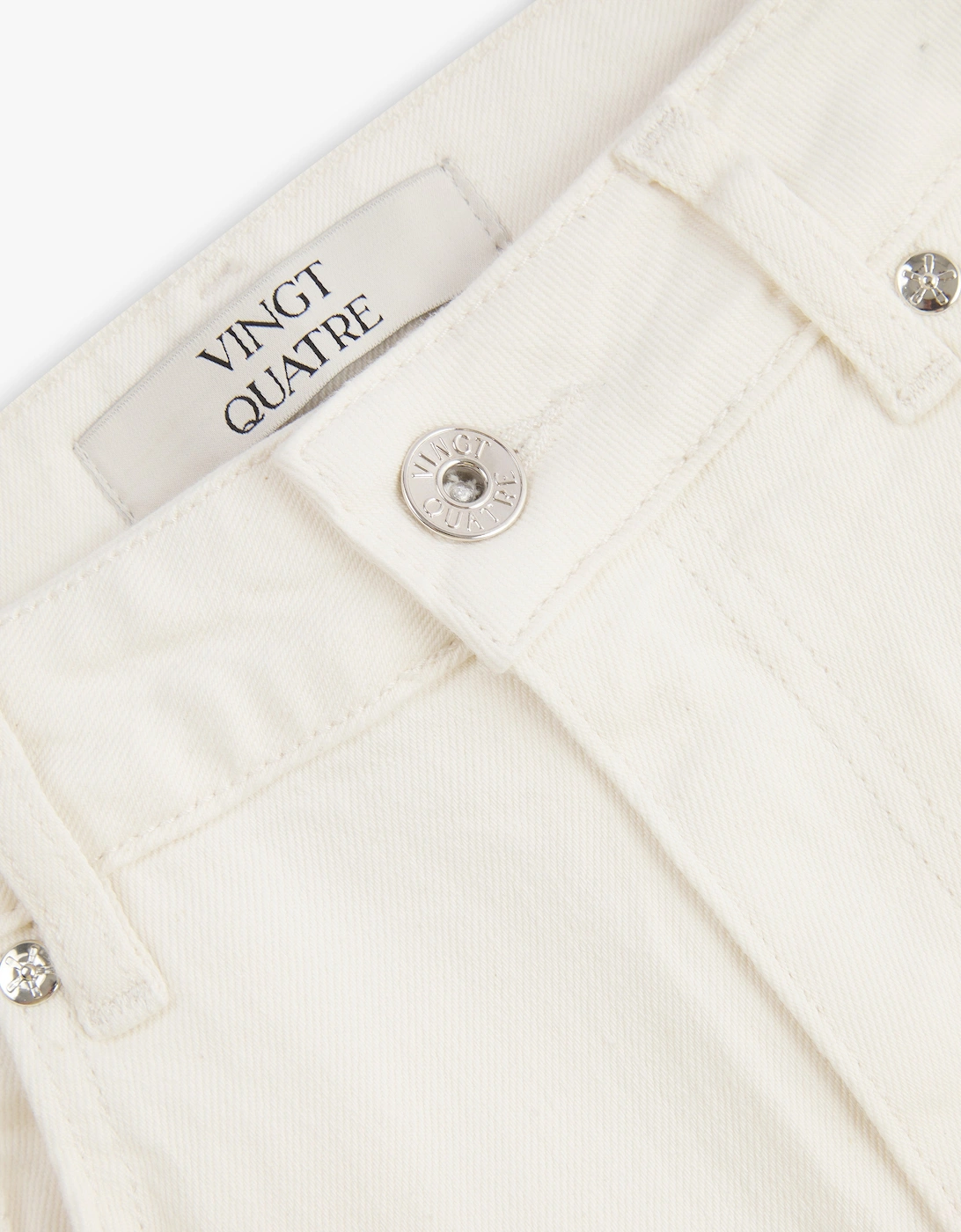 Vingt Quatre Taper Fit Chalk White Jeans