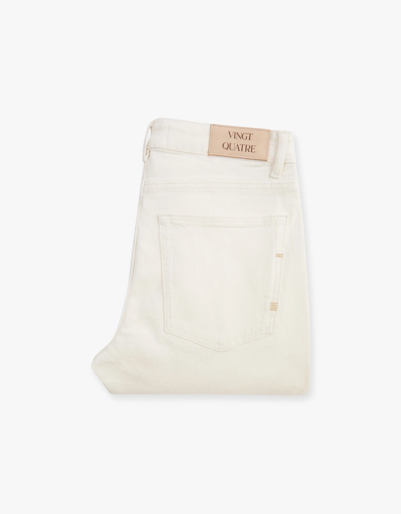 Vingt Quatre Taper Fit Chalk White Jeans