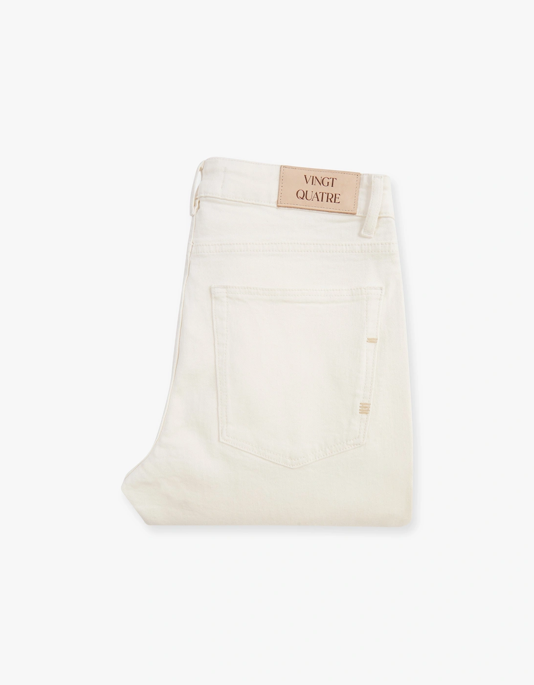 Vingt Quatre Taper Fit Chalk White Jeans