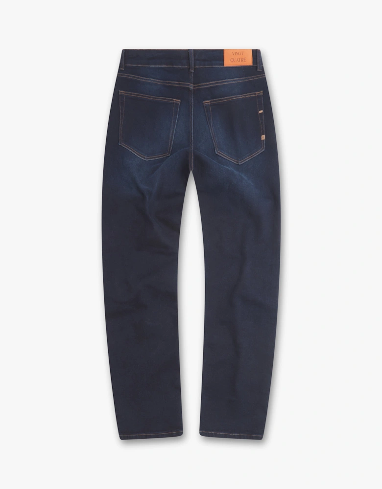 Vingt Quatre Taper Fit Indigo Rinse Jeans