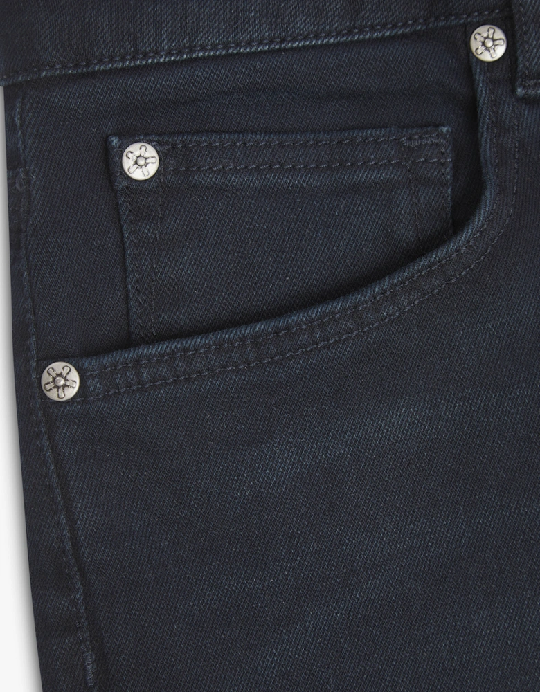 Vingt Quatre Slim Fit Blue Black Jeans