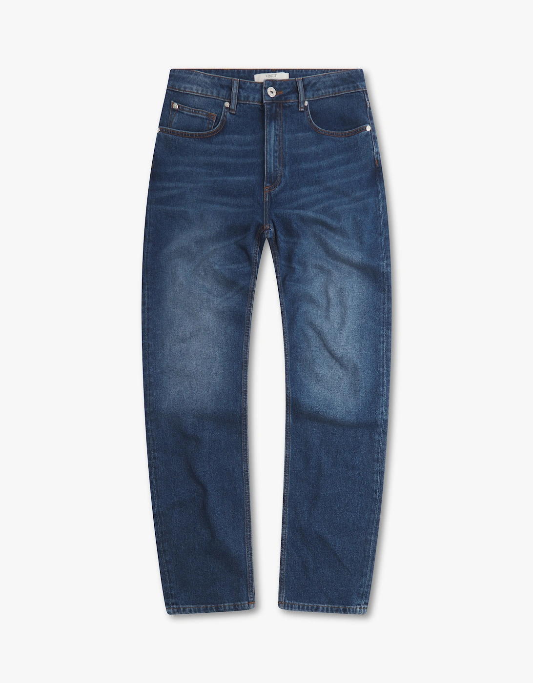 Vingt Quatre Denim Men's Blue Vingt Quatre Taper Fit Mid Jeans - Size: 31/32