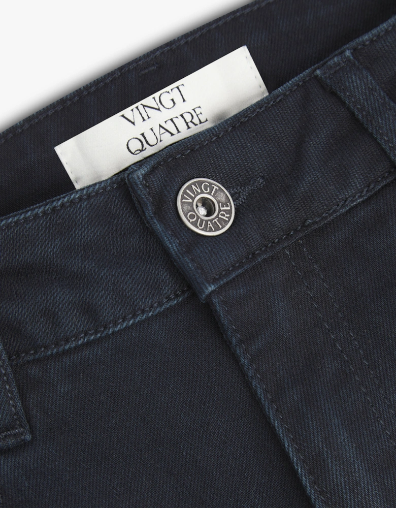 Vingt Quatre Slim Fit Blue Black Jeans