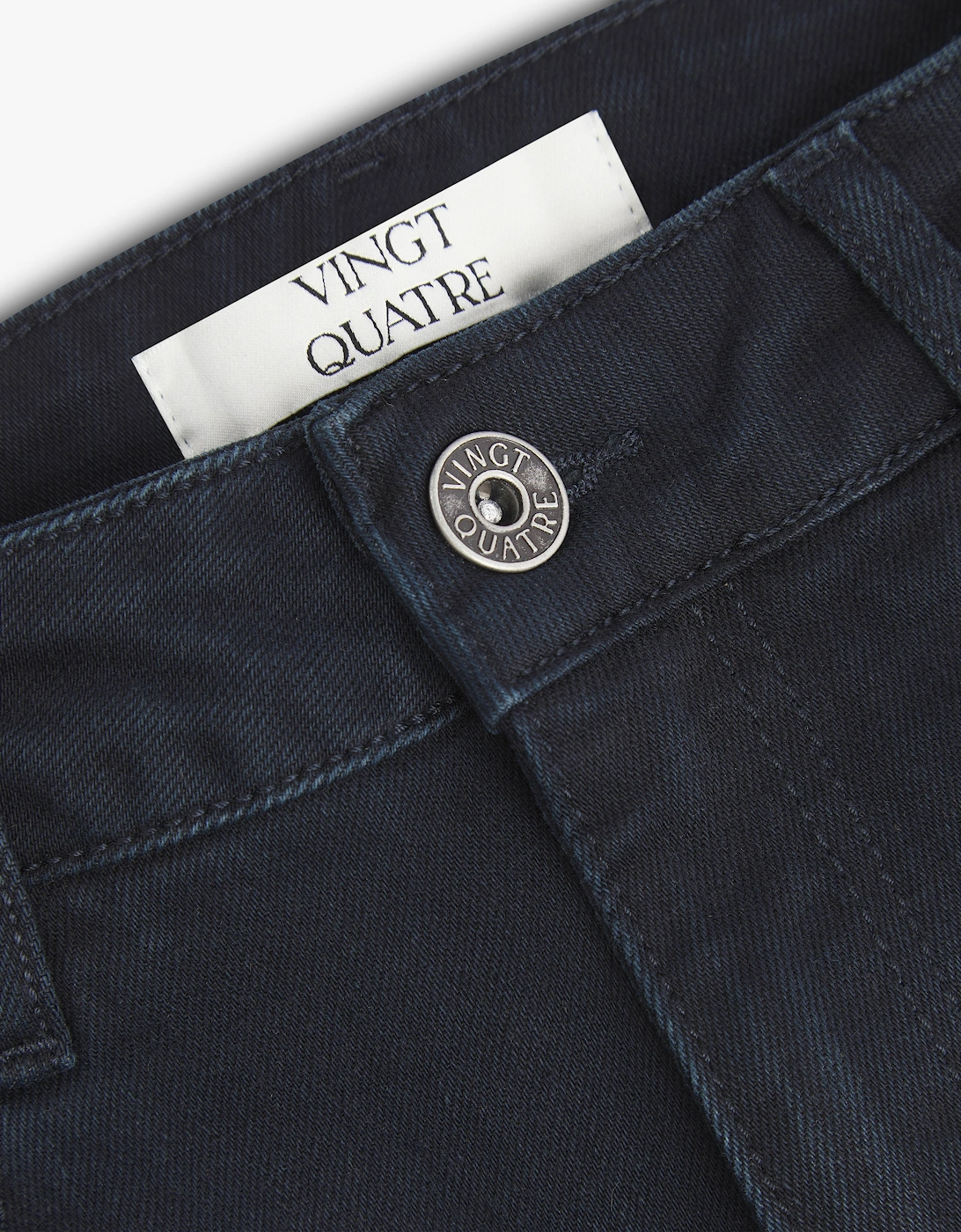 Vingt Quatre Slim Fit Blue Black Jeans