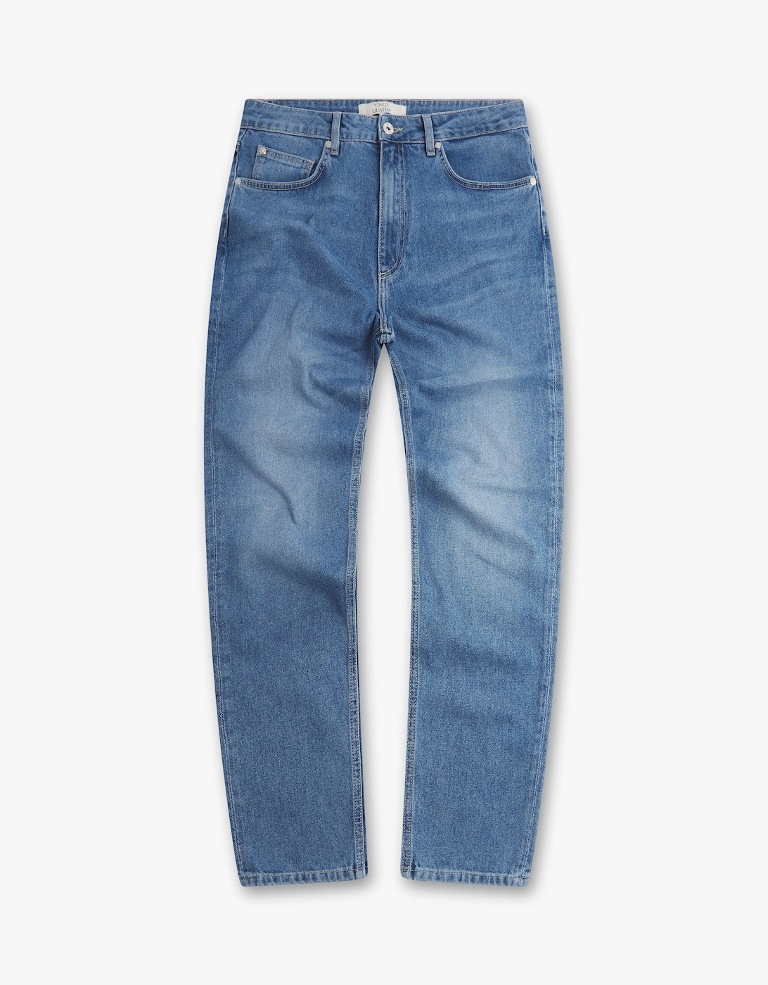 Vingt Quatre Denim Men's Blue Vingt Quatre Taper Fit Light Jeans - Size: 31/32