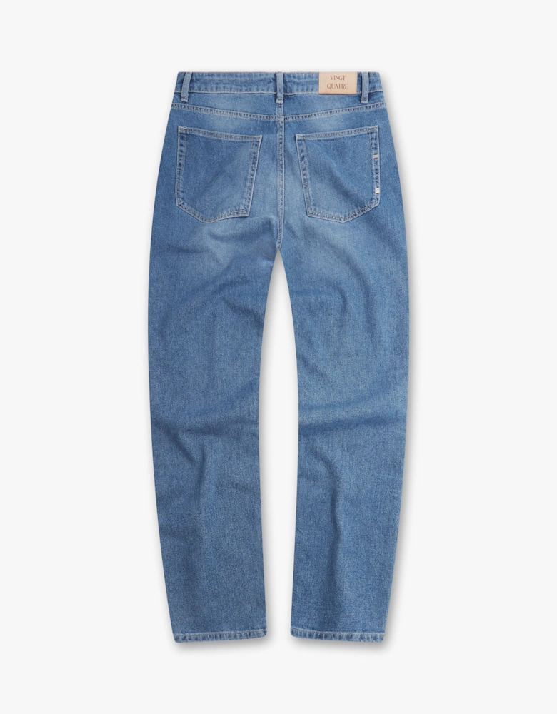 Vingt Quatre Taper Fit Light Blue Jeans