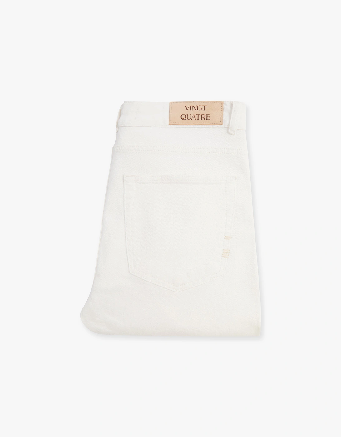 Vingt Quatre Slim Fit Chalk White Garment Dye Jeans