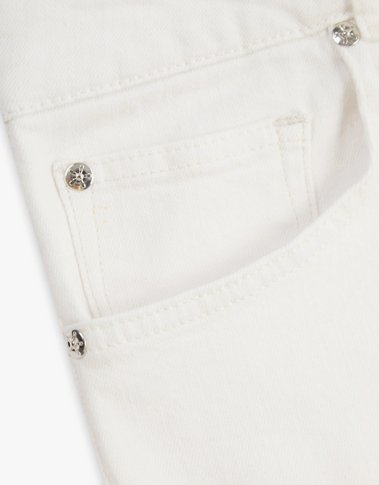 Vingt Quatre Slim Fit Chalk White Garment Dye Jeans