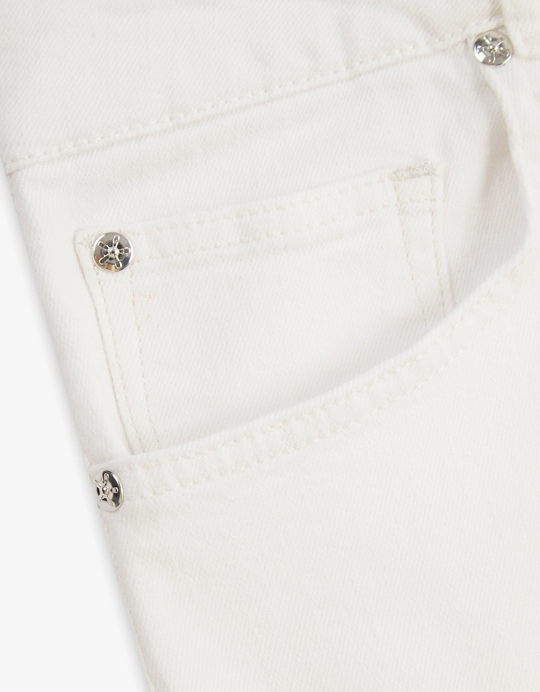 Vingt Quatre Slim Fit Chalk White Garment Dye Jeans