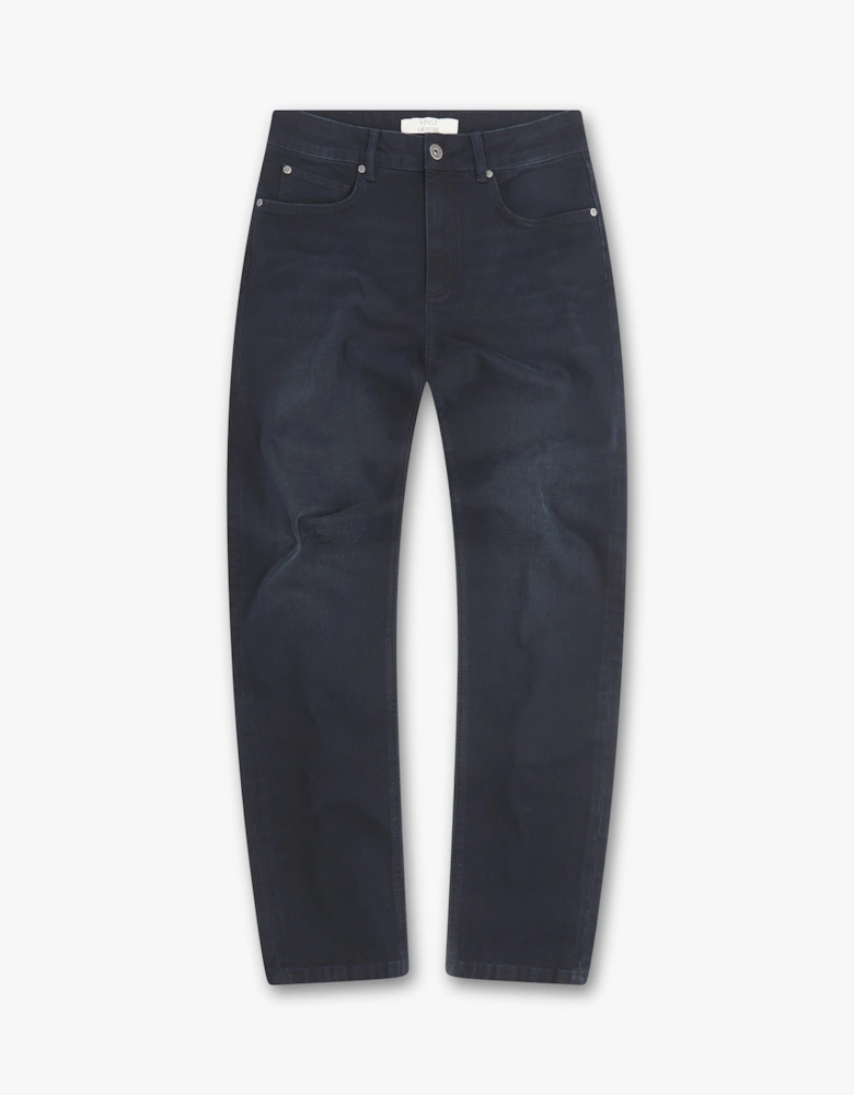 Vingt Quatre Taper Fit Blue Black Jeans