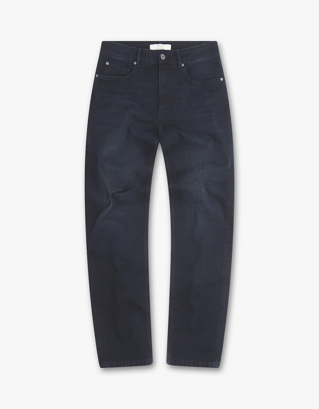 Vingt Quatre Denim Men's Multi/Blue Vingt Quatre Taper Fit Black Jeans - Size: 31/32