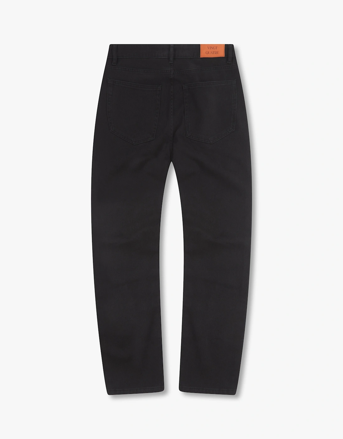 Vingt Quatre Slim Fit Washed Black Jeans
