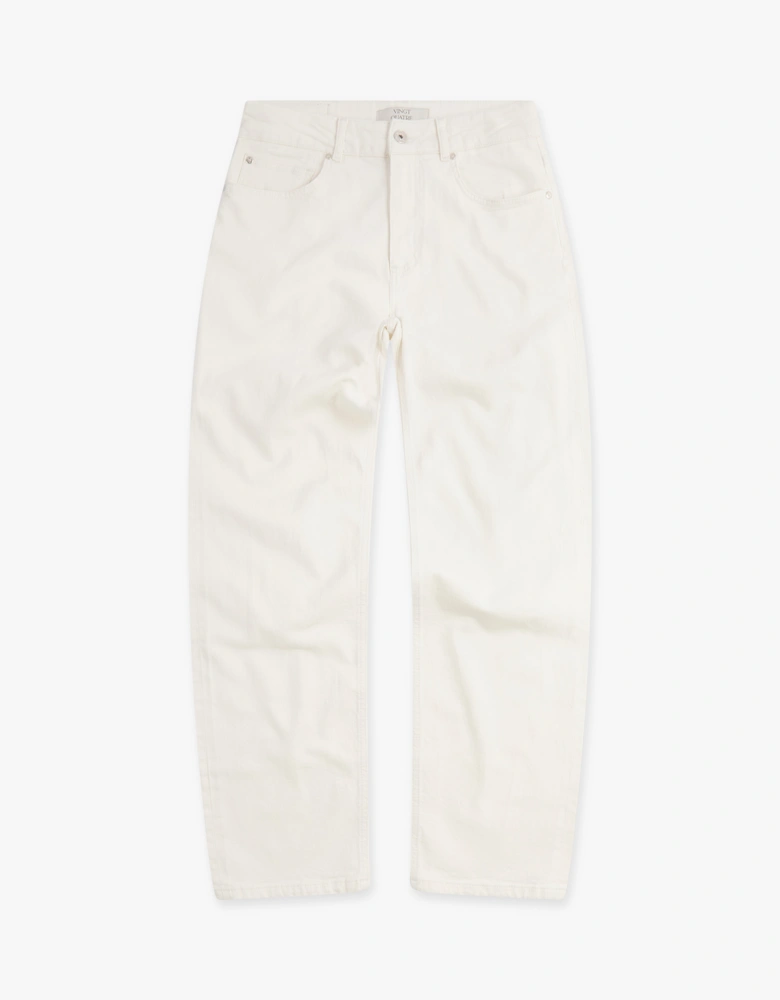 Vingt Quatre Straight Fit Chalk White Jeans