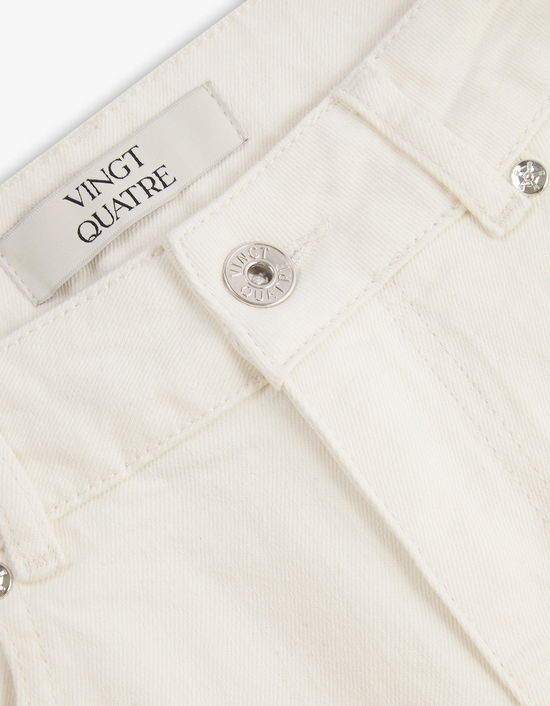 Vingt Quatre Straight Fit Chalk White Jeans