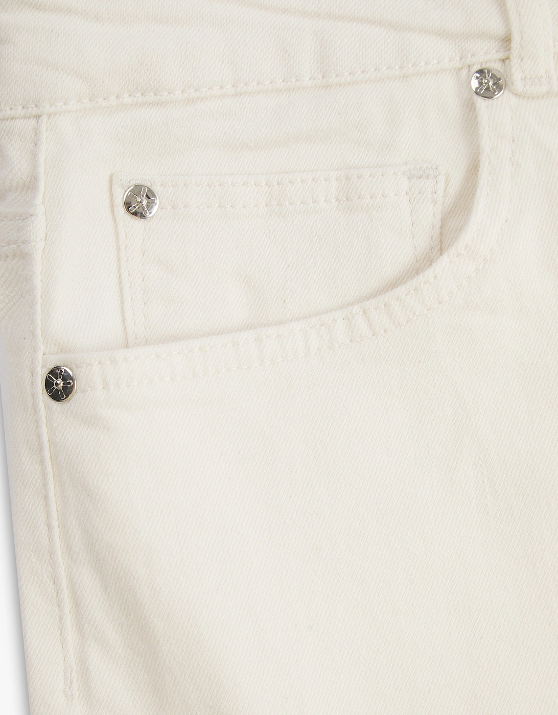 Vingt Quatre Straight Fit Chalk White Jeans