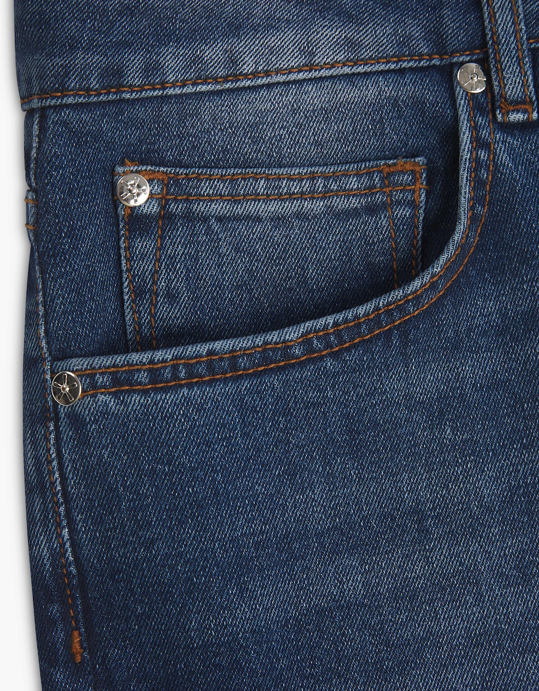 Vingt Quatre Slim Fit Mid Blue Jeans