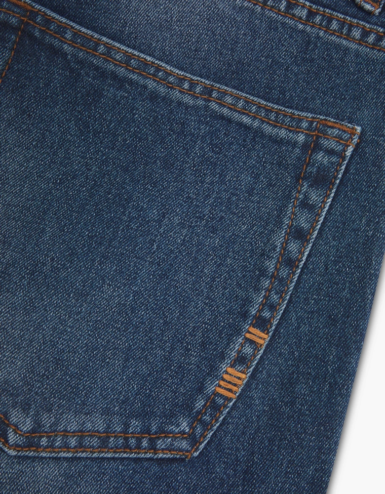 Vingt Quatre Slim Fit Mid Blue Jeans