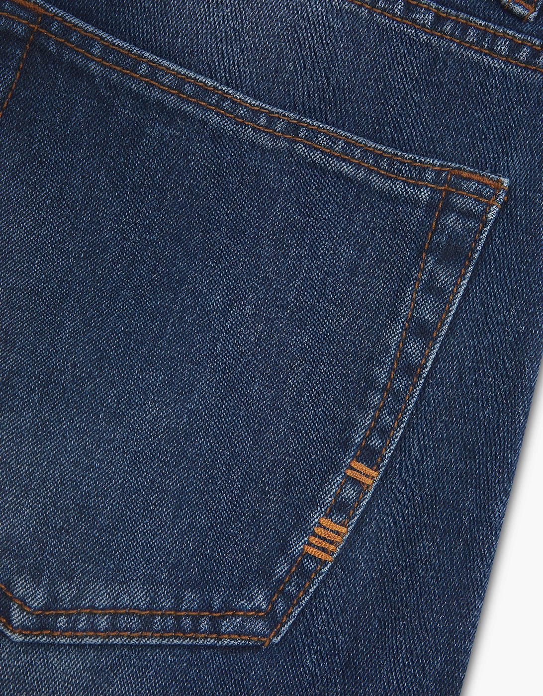 Vingt Quatre Slim Fit Mid Blue Jeans