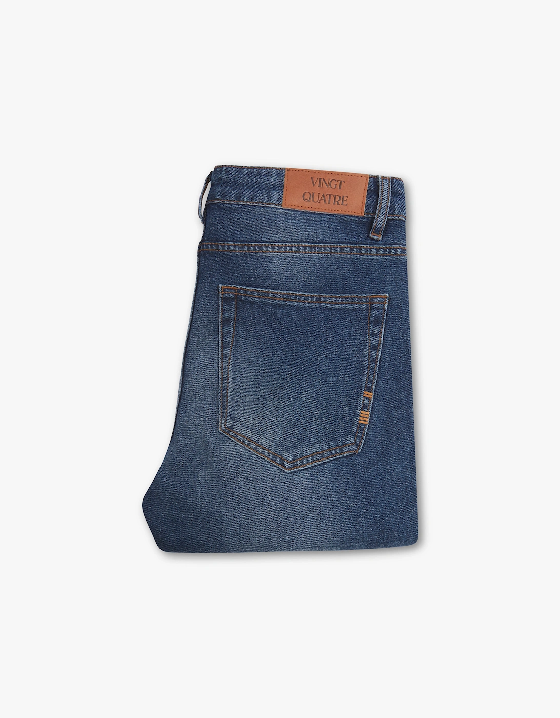 Vingt Quatre Slim Fit Mid Blue Jeans