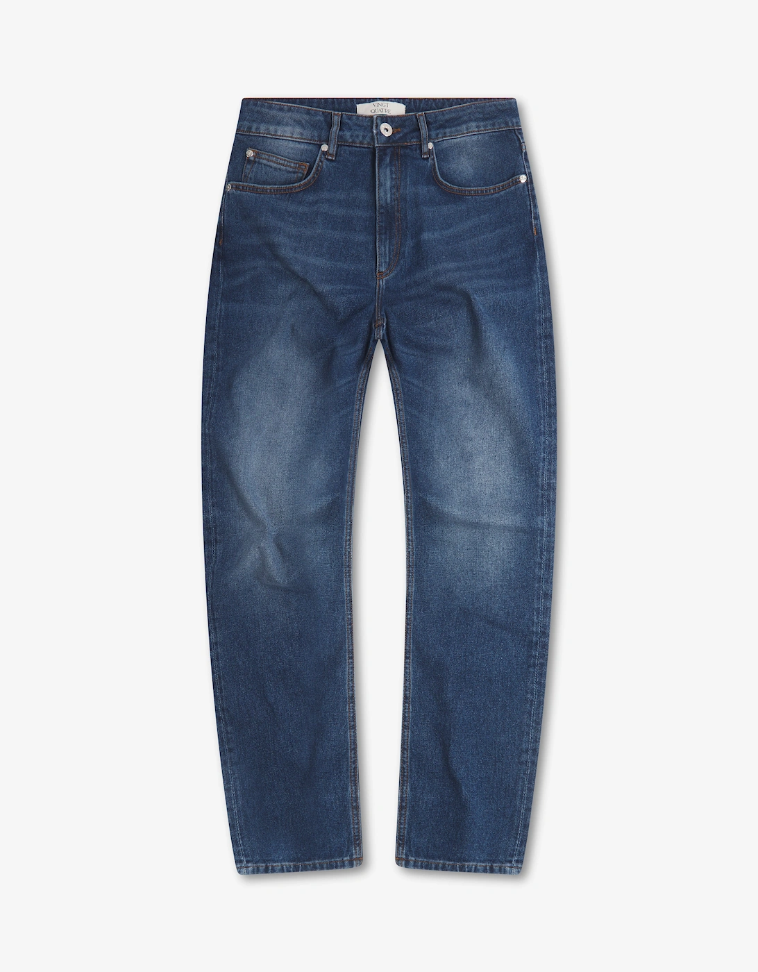 Vingt Quatre Slim Fit Mid Blue Jeans, 7 of 6