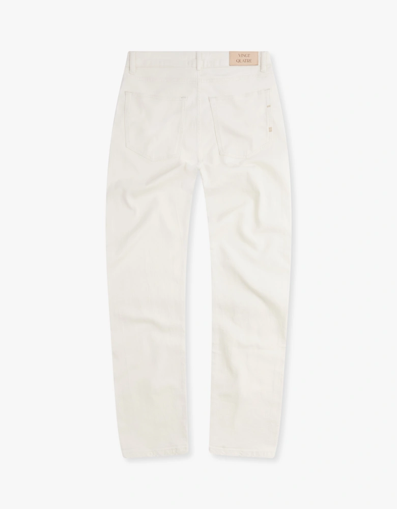 Vingt Quatre Slim Fit Chalk White Jeans
