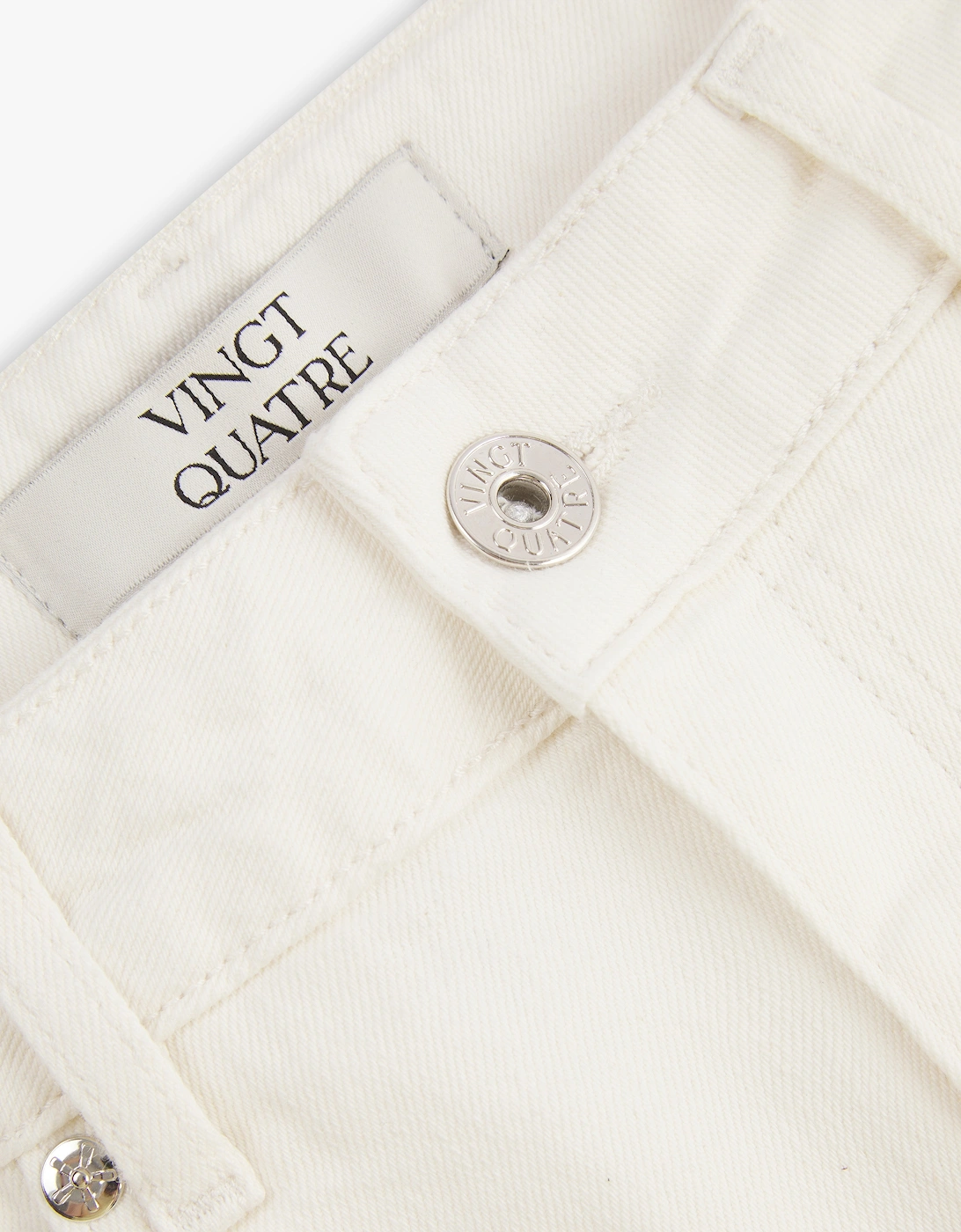 Vingt Quatre Slim Fit Chalk White Jeans