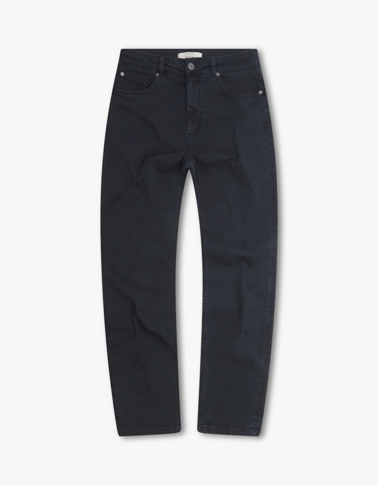 Vingt Quatre Taper Fit Navy Garment Dye Jeans