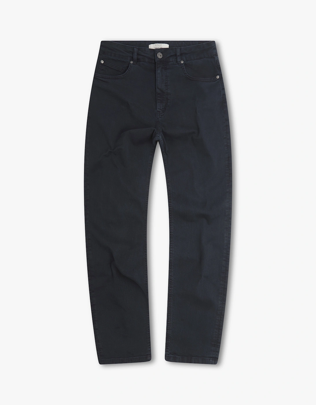 Vingt Quatre Taper Fit Navy Garment Dye Jeans, 7 of 6