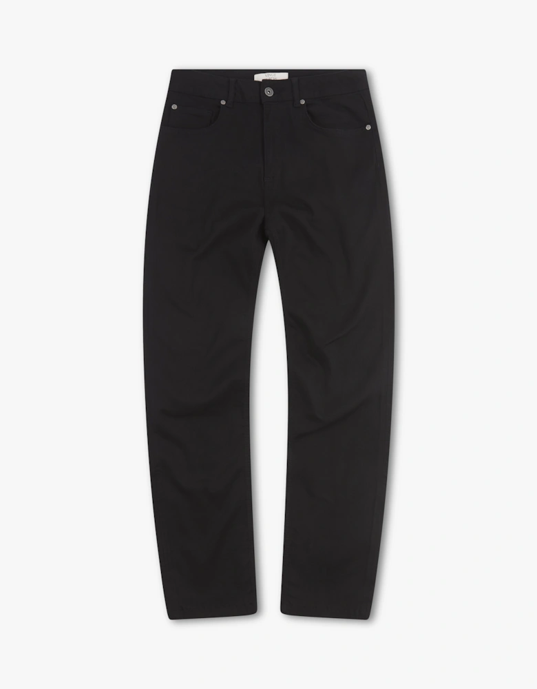 Vingt Quatre Straight Fit Stay Black Jeans