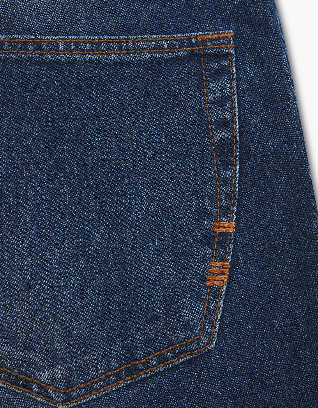 Vingt Quatre Straight Fit Mid Blue Jeans