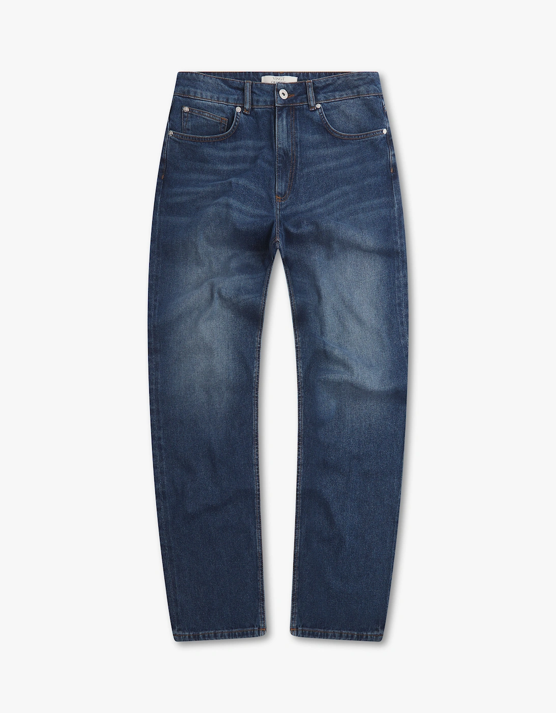 Vingt Quatre Denim Unisex Blue Vingt Quatre Straight Fit Mid Jeans - Size: 31