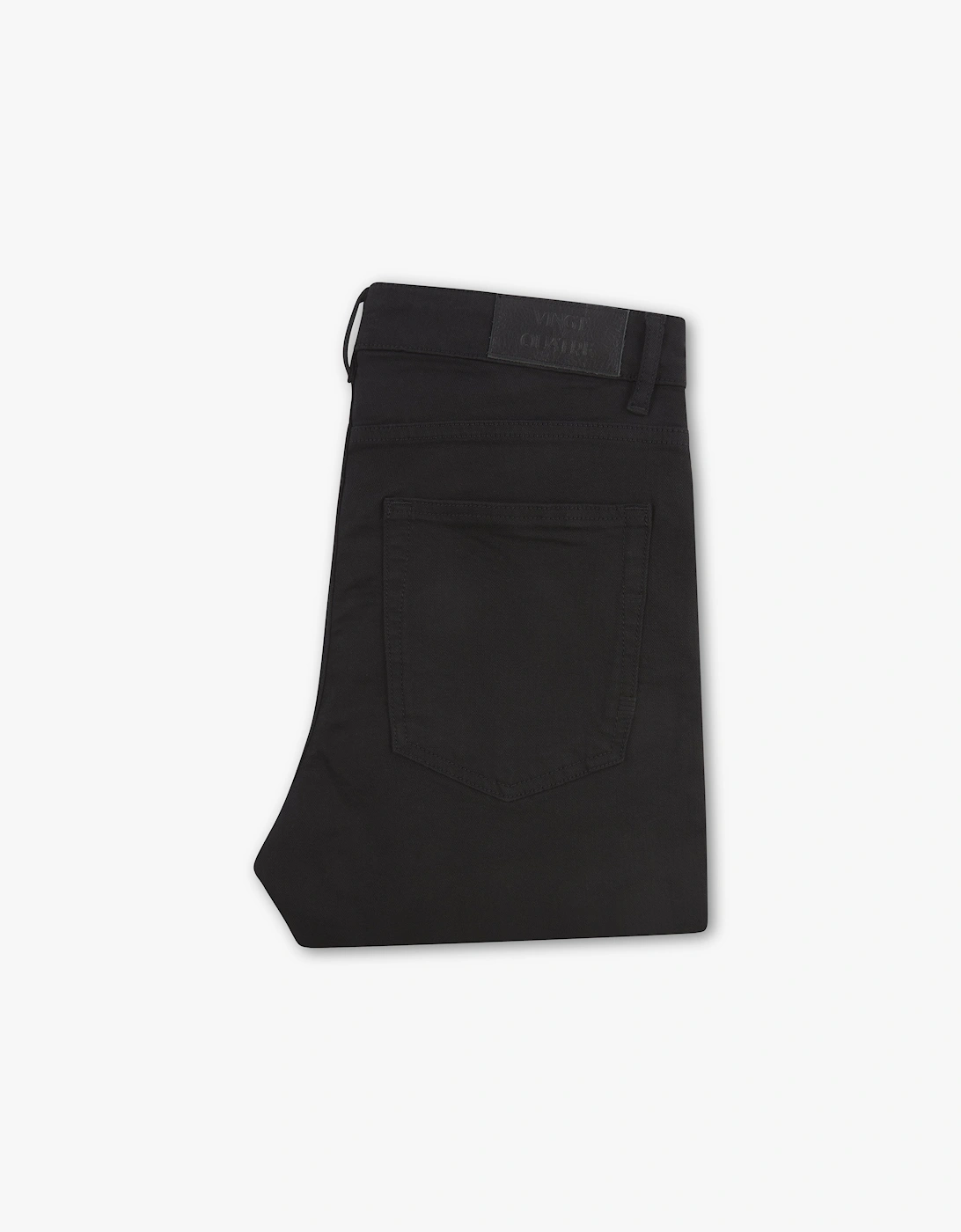 Vingt Quatre Taper Fit Stay Black Jeans