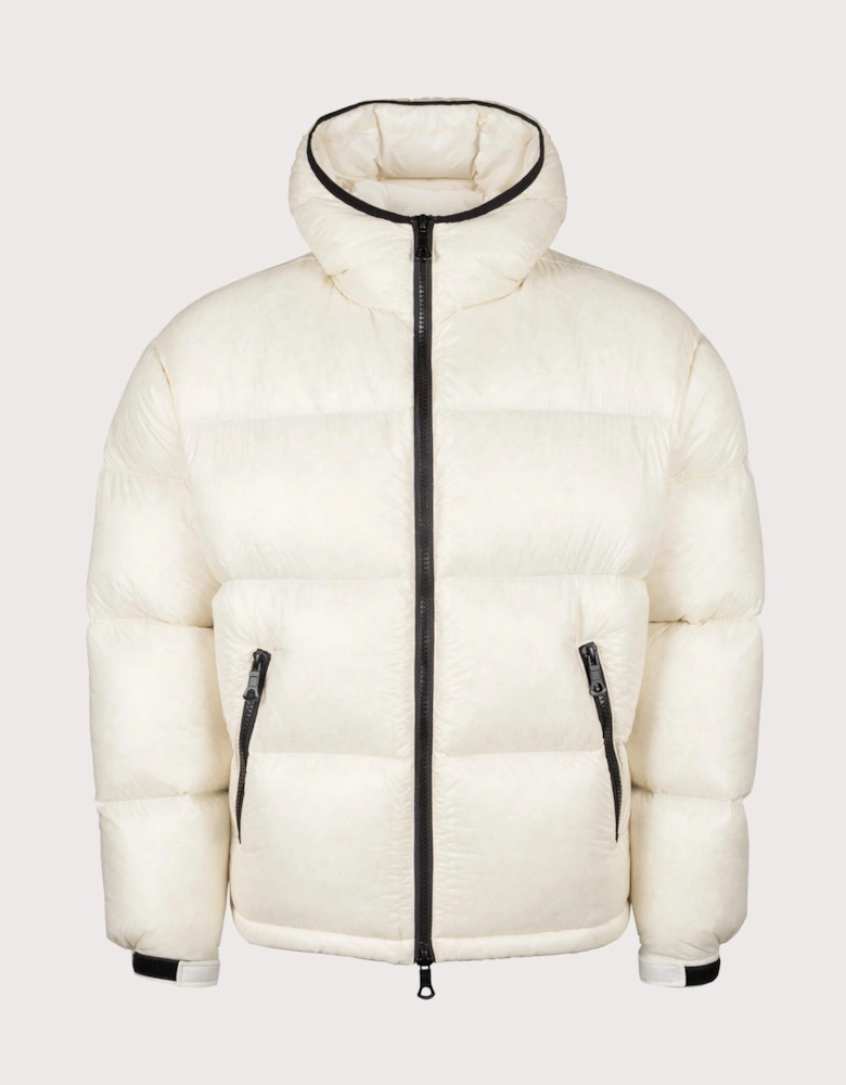 Translucent Hooded Bubble Jacket