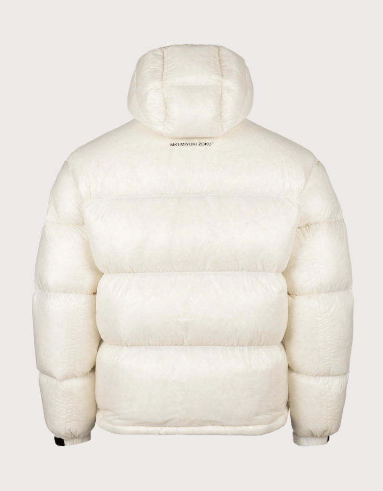 Translucent Hooded Bubble Jacket